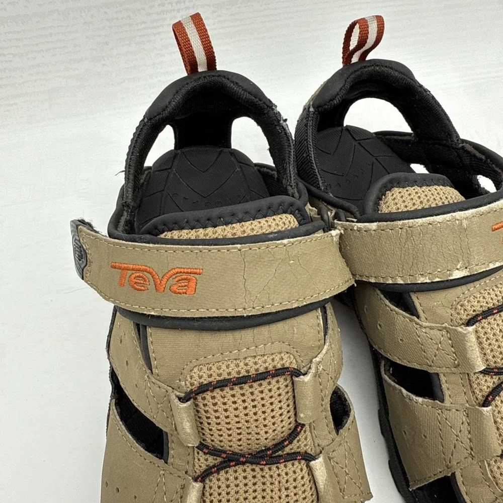 Teva Men's Hiking Sandal Brown Khaki Strap Comfortable Sandals US 8 Walk Trail